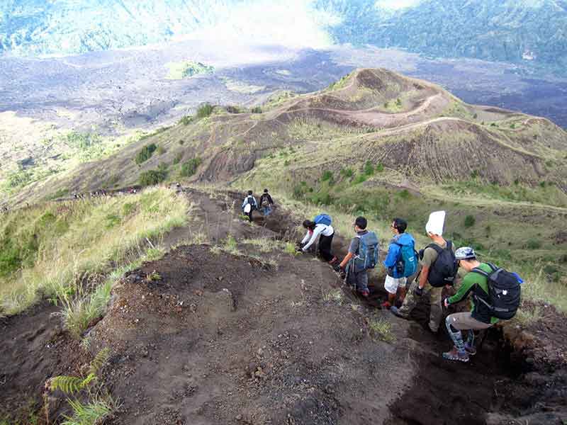 Trek jalurPendakian Gunung Batur Bali