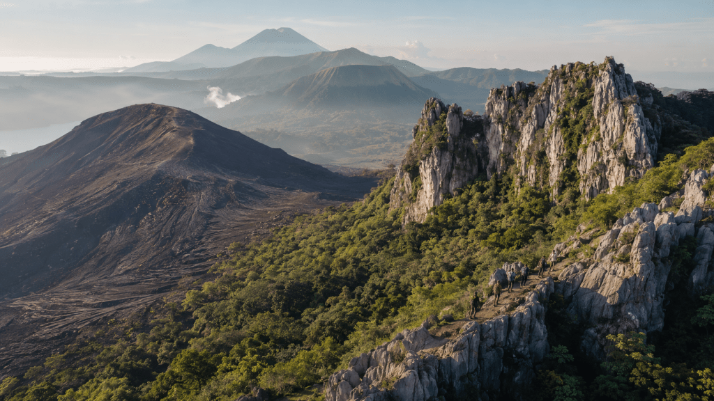 Lanskap gunung api dan karst sebagai daya tarik geowisata Indonesia