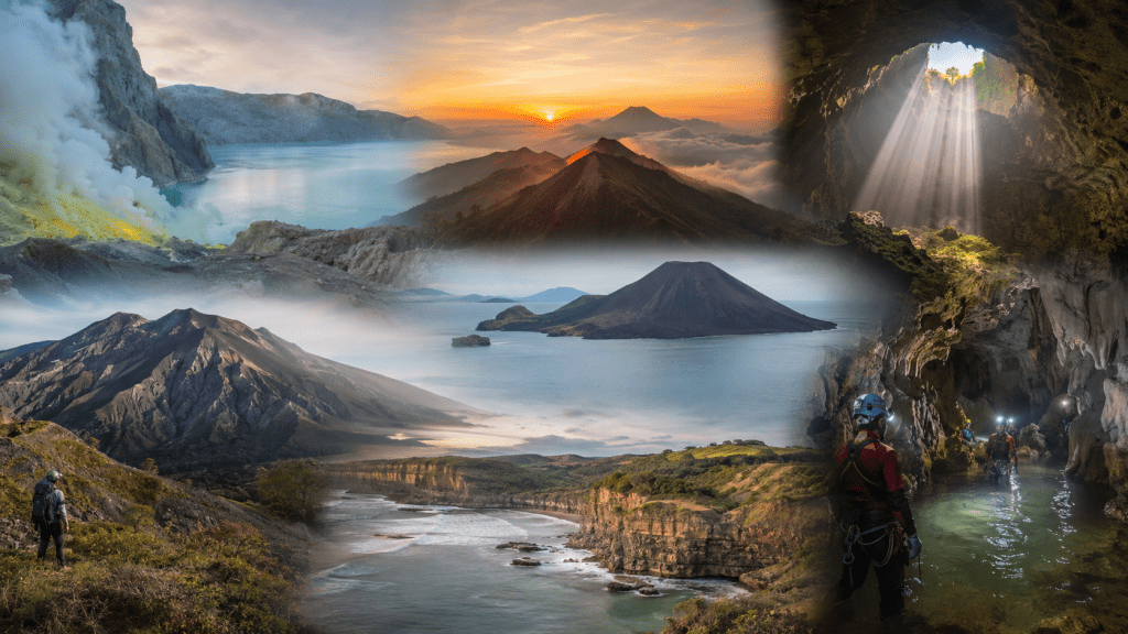 7 destinasi geowisata ekstrem gunung api dan gua Indonesia 2026